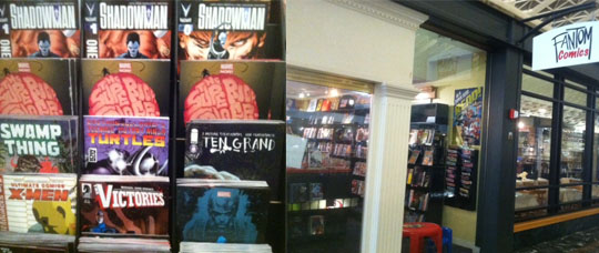 Fantom Comics, Washington, D.C. Union Station location. Sales are "Going okay. We had a drop off because I think what's going on with a lot of people is that they've shaken up the status quo so much that they're just uncomfortable with it."