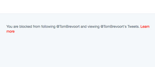 I have also been blocked by Tom Brevoort. Marvel's reaction to intelligent criticism it can't shoot down with petty name-calling is to do the equivalent of sticking their fingers in their ears while screaming, "I can't hear you!"