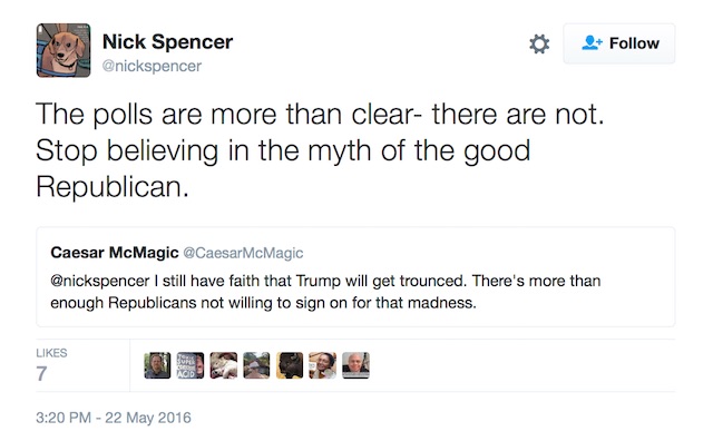 Nick Spencer Twitter politics