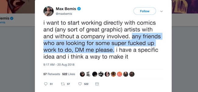 Max Bemis Twitter Comics
